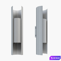 Nyx sconce in patinated brass 3D Model Vray