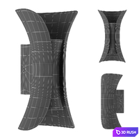 Wall lamp Odeon Light Krista 3D Model Corona
