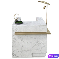 Reception Desk 3D Model Vray, Corona