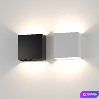 Aliexpress square wall light 013 3D Model Vray, Corona