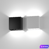Aliexpress square wall light 013 3D Model Vray, Corona