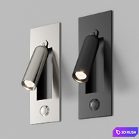 Daily Lighting flexible bedside reading wall light 3D Model Corona