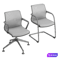 Vitra Unix Chairs 3D Model Vray