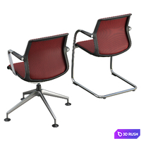Vitra Unix Chairs 3D Model Vray