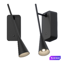Wall lamp Bover Skybell Plus 3D Model Corona