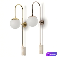 Ana Roque Rombo Wall Lamp 3D Model Vray, Corona