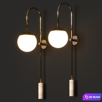 Ana Roque Rombo Wall Lamp 3D Model Vray, Corona