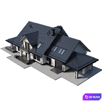 Private House 4 3D Model Vray, Corona
