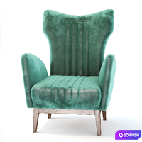 Ottiu Loren Armchair 3D Model Vray, Corona
