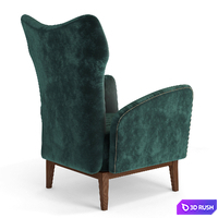 Ottiu Loren Armchair 3D Model Vray, Corona