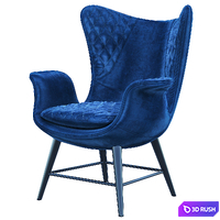 Kare Tudor Blue Velvet 3D Model Corona