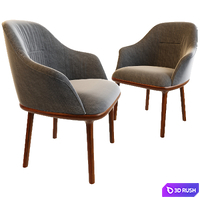 Remus Dining Chair 3D Model Vray