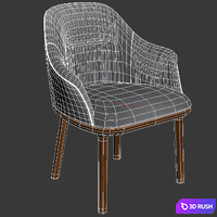 Remus Dining Chair 3D Model Vray