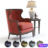 Baker Chair No. 476 3D Model Vray
