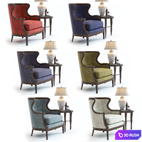 Baker Chair No. 476 3D Model Vray