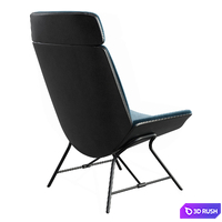 Wittmann Melange Armchair 3D Model Vray, Corona