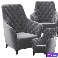 Tosconova Dafne armchair 3D Model Vray