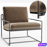Frag Riviera Armchair 3D Model Vray, Corona