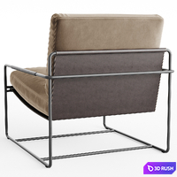 Frag Riviera Armchair 3D Model Vray, Corona