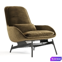 Field lounge chair 3D Model Corona