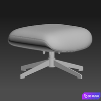 Camila armchair and pouf 3D Model Vray, Corona