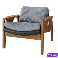 Armchair Tetê 3D Model Corona