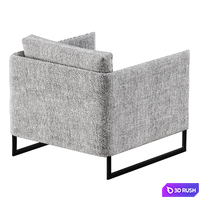 Saba Italia Livingston Armchair 3D Model Vray