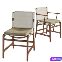 Exteta Levante Chair 3D Model Vray, Corona