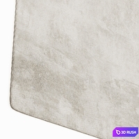White Velour Carpet 3D Model Corona