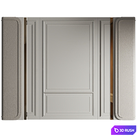 Wall Panel Decor 496 3D Model Vray, Corona