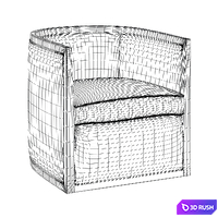 Dayton Swivel Chair 3D Model Vray