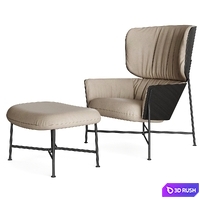 SP01 Design - Caristo Armchair High 3D Model Vray, Corona