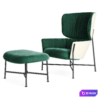 SP01 Design - Caristo Armchair High 3D Model Vray, Corona