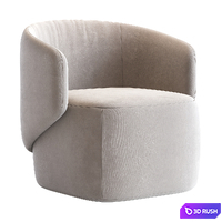 Crescent armchair 3D Model Corona
