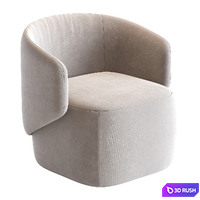 Crescent armchair 3D Model Corona