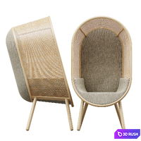Cocoon Lounge Chair 3D Model Corona