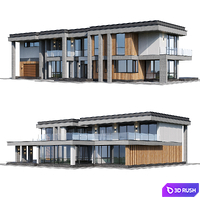 Gaity House 3D Model Vray, Corona
