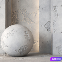 2 Grunge Decorative Stucco Texture 4K - Seamless 3D Model Vray, Corona