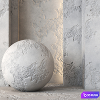 2 Grunge Decorative Stucco Texture 4K - Seamless 3D Model Vray, Corona
