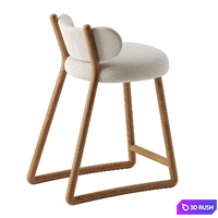 Polus 005 barstool by PIERRE AUGUSTIN ROSE 3D Model Corona