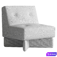 Capitole Armchair 3D Model Corona