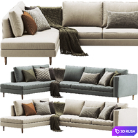 BoConcept Indivi Sofa 3D Model Vray, Corona