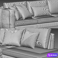 BoConcept Indivi Sofa 3D Model Vray, Corona