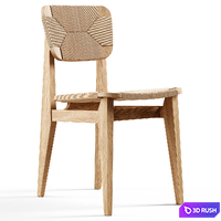 GUBI - C-Chair Outdoor By Marcel Gascoin 3D Model Vray