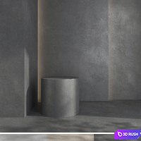Decorative plaster v12 3D Model Vray, Corona