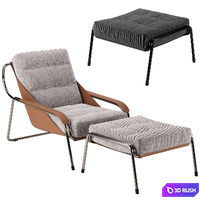 Maggiolina armchair 3D Model Vray, Corona