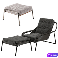 Maggiolina armchair 3D Model Vray, Corona