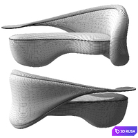 Sofa Annecy Sofa 2016 by Vladimir Kagan 3D Model Vray, Corona