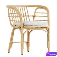 Loa Rattan Chair 3D Model Vray, Corona