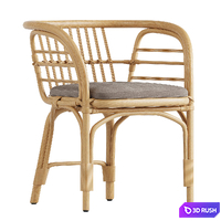 Loa Rattan Chair 3D Model Vray, Corona